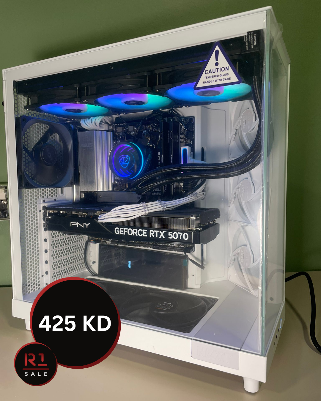 كمبيوتر العاب يديد بقراطيسه - RTX 5070 OC