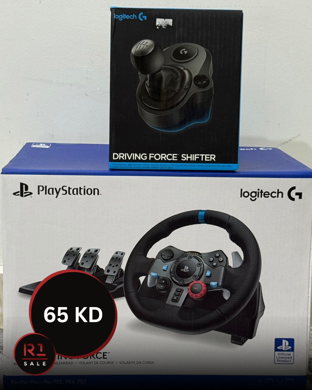 Logitech G29 Driving Force Racing Wheel + Shifter