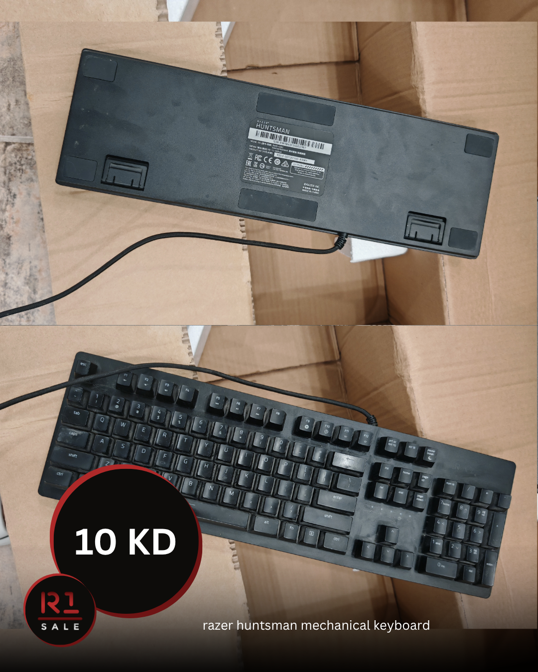 كيبورد قيمنق Razer Huntsman - Purple Switches