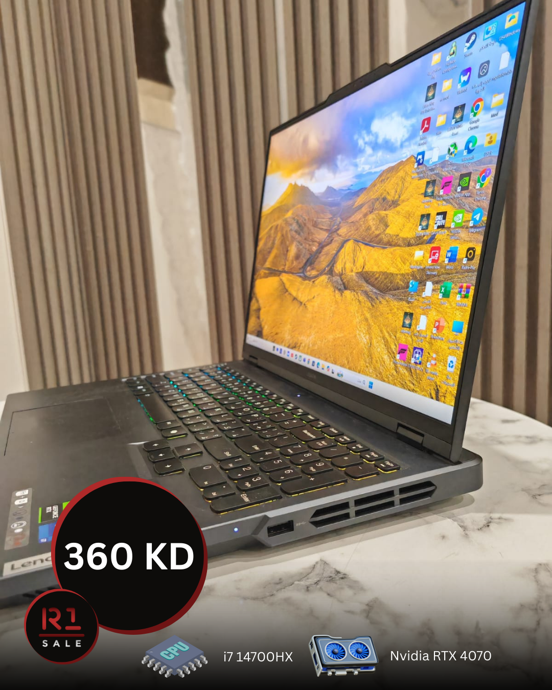 Gaming laptop (i7-14700hx - rtx 4070 - 32gb ram)